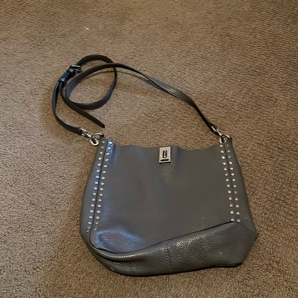 Rebecca Minkoff Grey Studded Cross Body Bag